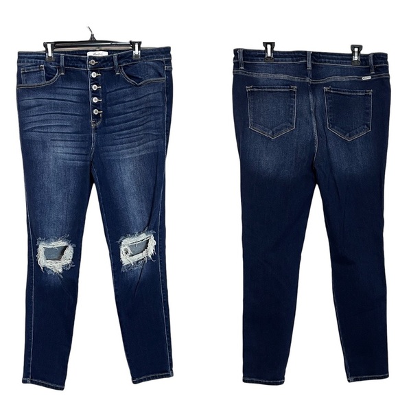 Kancan high waist button up jeans. Size 9 main image 0